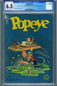 Popeye #6 CGC 6.5 Quadruple cover! Rare comic book 4216266015