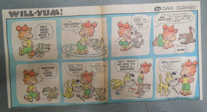 (16)  Will-Yum Sundays by Dave Gerardo from 1960 Size: 7.5  x 15 inches