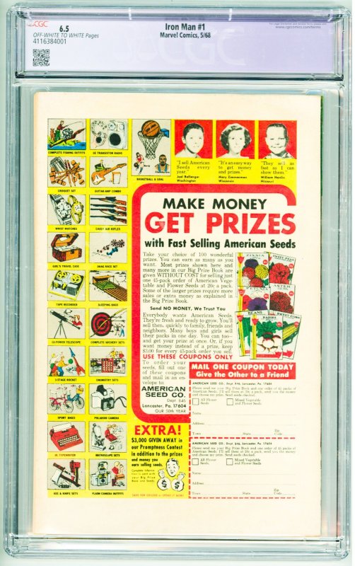 Iron Man #1 (1968) CGC Restored 6.5 See desc
