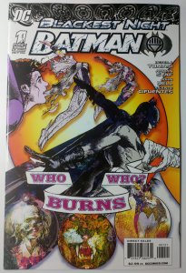 Blackest Night: Batman #1 (8.0, 2009) Sienkiewicz Cover 
