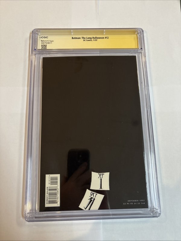 Batman The Long Halloween (1997) # 12 (CGC 9.8 SS) Signed Jeph Loeb • Census = 2