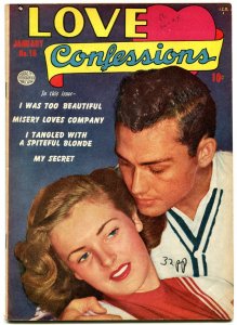 Love Confessions #16 1952- Golden Age Romance- Misery Loves Company VF-