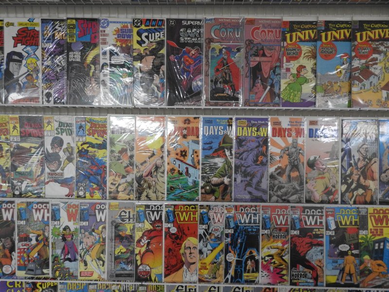 Huge Lot 130+ Comics W/ Spider-man, Superman, Dr. Who+ Avg VF Condition!