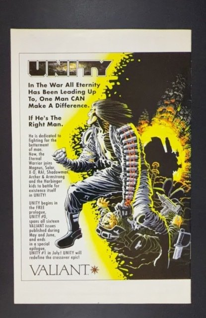 Unity #0 Blue Cover (1992)