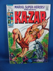 MARVEL SUPER HEROES 19 VG F KAZAR 1969