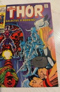 THOR #162 1969 SILVER AGE 3.5 BEGINNING OF GALACTUS ORIGIN! KIRBY ART! KEY!!