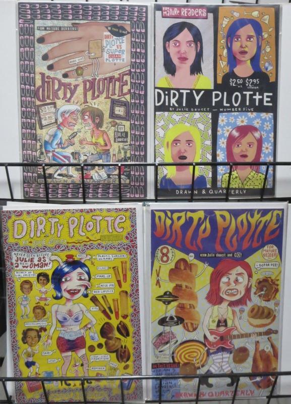 DIRTY PLOTTE by Julie Doucet COLLECTION! #4,5,7,8 VF-NM Drawn & Quarterly 1992