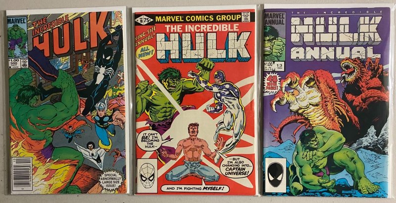 Incredible Hulk lot #248-300 + 2 Ann. Marvel 1st (average 6) 35 diff (1980-'84)