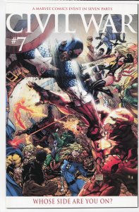 Civil War #7 Turner Cover (2007) Iron Man [Key Issue]