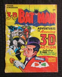 1966 3-D BATMAN ADVENTURES Magazine #nn GD- 1.8 NO Glasses 