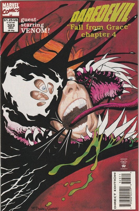 Daredevil Vol 1 # 323 Cover A NM Marvel 1990 [N6]