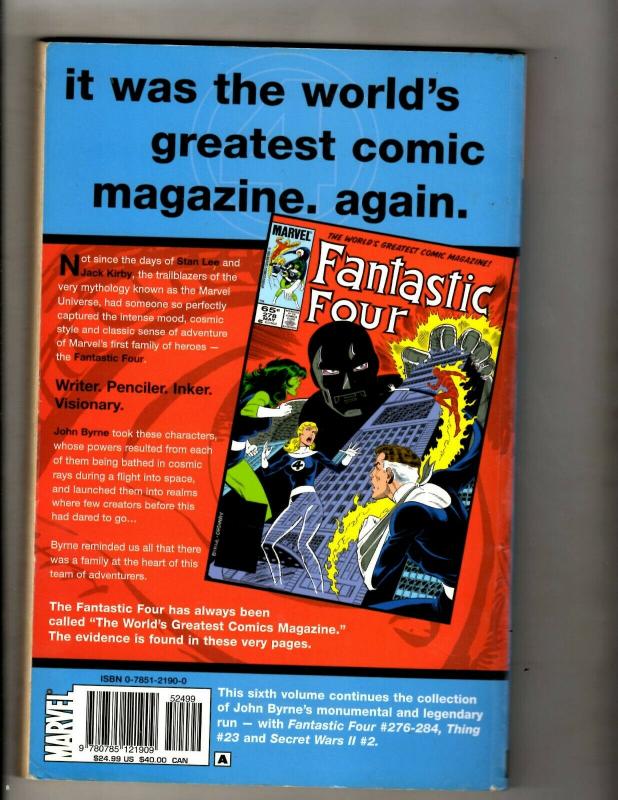 Fantastic Four Visionaries V6 By John Byrne Marvel Comics TPB Graphic Novel J380