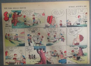 Skeets Sunday Page by Dow Walling from 8/8/1943 Half Page Size: 11 x 15 inches