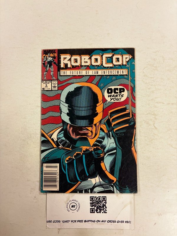 Robocop #5 FN Marvel Comic Books Peter Weller OCP 18 HH107