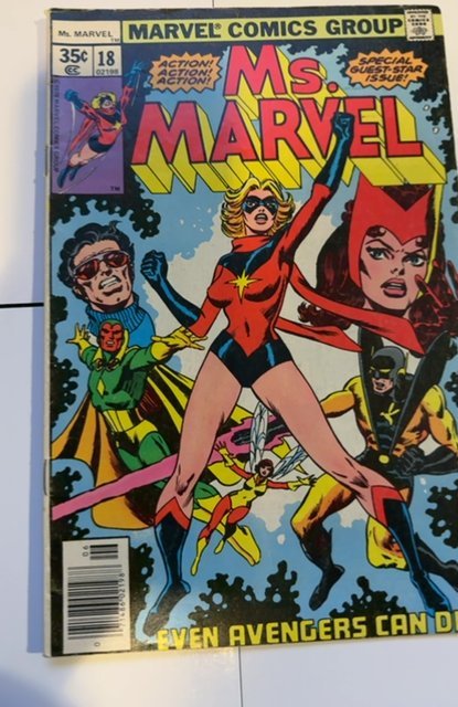 Ms. Marvel #18 (1978) 1 st app of Raven Darkholme- Mystique