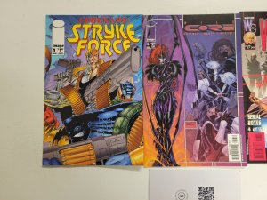 3 Image Comics #1 Strike Force + #6 Wild Core + #17 Wildcats 89 TJ9