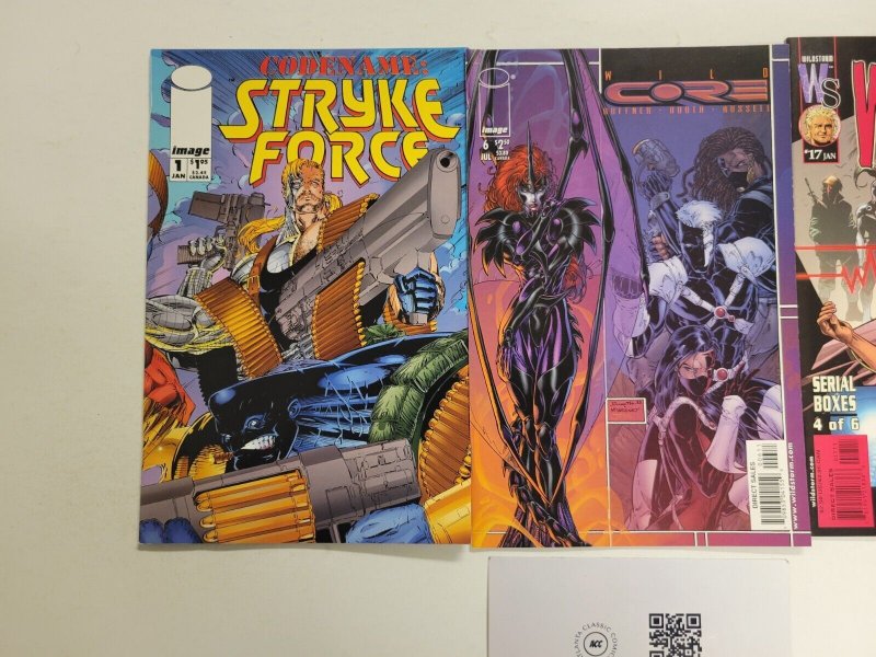 3 Image Comics #1 Strike Force + #6 Wild Core + #17 Wildcats 89 TJ9