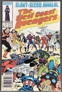 West Coast Avengers Annual #2 Newsstand Edition (1987, Marvel) NM-