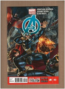 Avengers #2 Marvel Comics 2012 Jonathan Hickman Captain America NM- 9.2