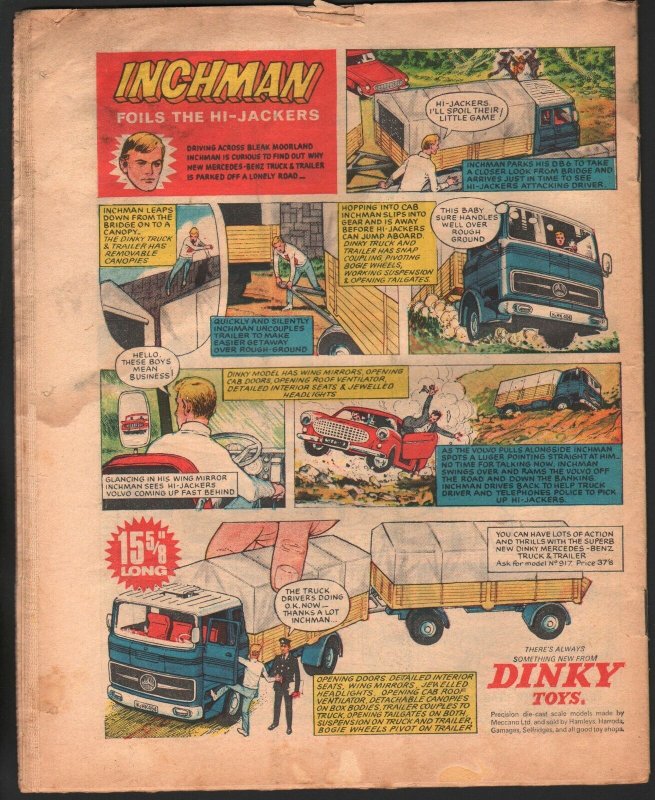 Valiant 12/9/1967-Silver Age British comic book-sci-fi-action-adventure-G