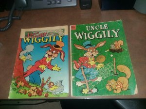 Uncle Wiggily 391 And 543 Golden Age Comics Lot Dell Run Set Collection