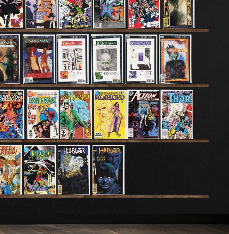 Huge Lot 150+ Comics with Warlord, Power Pack, Hawkworld, Green Lantern & More!