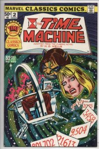 MARVEL CLASSICS #2 TIME MACHINE, NM-, 1976, H G Wells, more Marvel in store