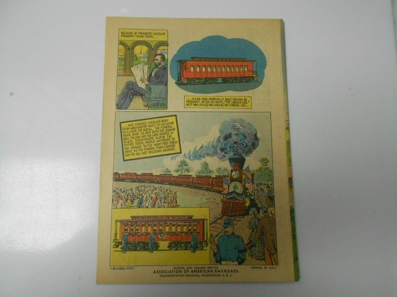 1959 1/59 All Aboard Mr Abraham Lincoln ! Give-Away PROMO Railroad VF/NM Unread