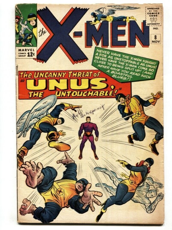 X-men #8 1965 Marvel Comics-silver-age-1st Unus VG-