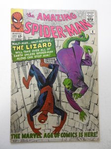 Amazing Spider-Man #6 VG- Condition 1st Appearance of the Lizard!