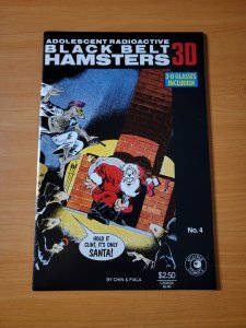 Adolescent Radioactive Black Belt Hamsters 3-D #4 ~ NEAR MINT NM ~ 1986 Eclipse