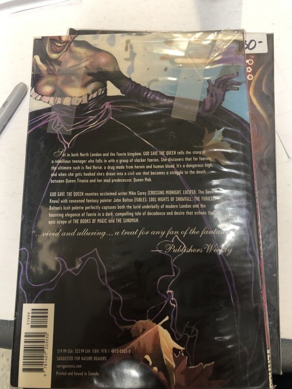 God Save The Queen (2007) Vertigo TPB HC Mike Carey