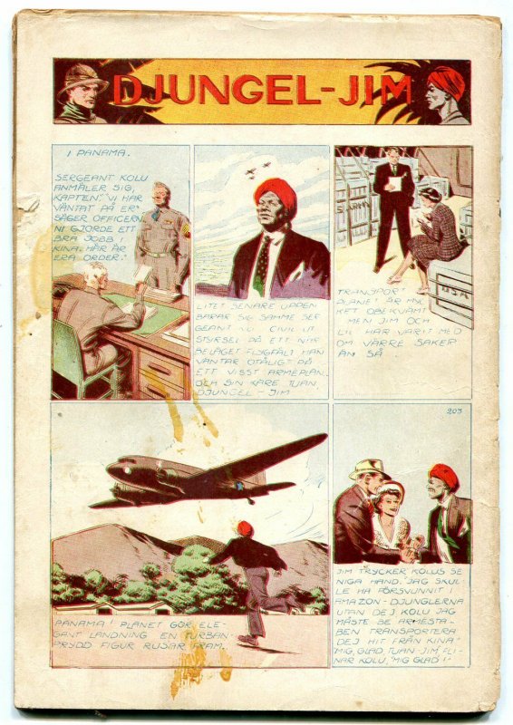 Veckans Aventyr #27 1944-Swedish comic Superman Jungle Jim G-
