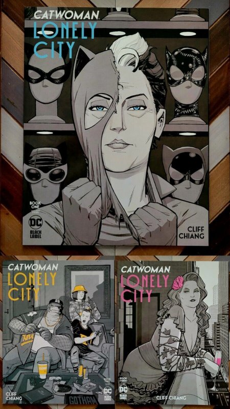 CATWOMAN: Lonely City #1-3 (DC 2021) NM Variant Set of 3 Secrets of the BATCAVE!