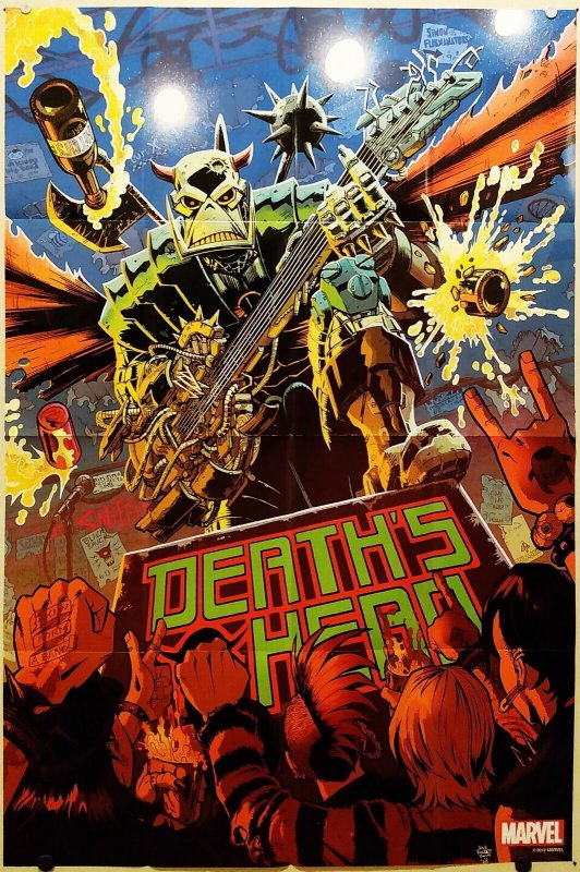 Marvel Death's Head #1 Roche 2019 Folded Promo Poster (24x36) New! [FP276]