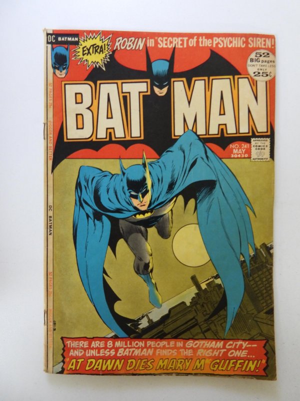 Batman #241 (1972) VG/FN condition moisture damage