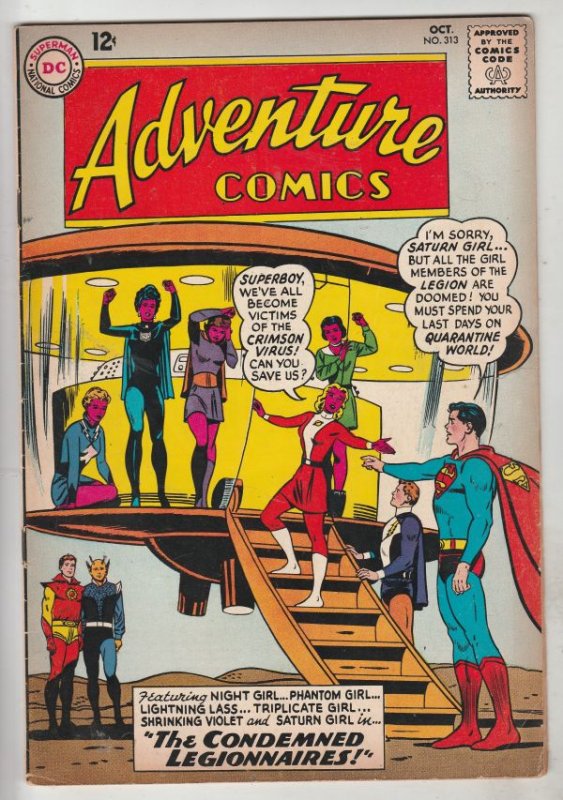 Adventure Comics #313 (Oct-63) FN+ Mid-High-Grade Legion of Super-Heroes (Sup...