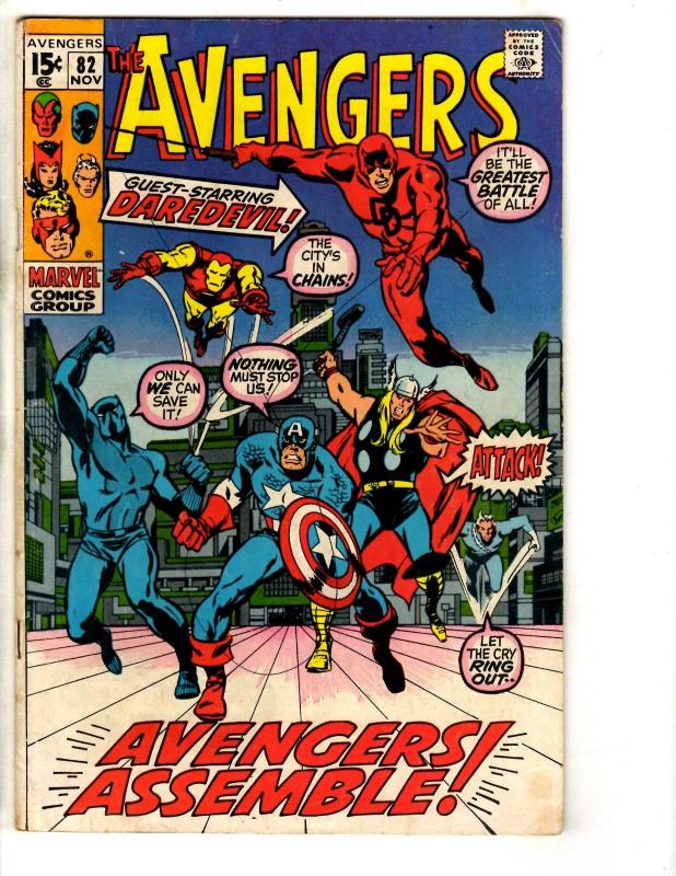 Avengers # 82 FN Marvel Comic Book Iron Man Captain America Hulk Thor TD1