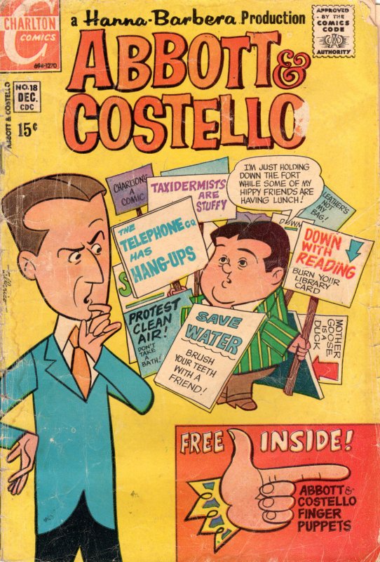 Abbott And Costello (Charlton) #18 GD ; Charlton | low grade comic December 1970