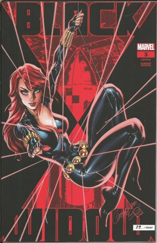 Black Widow #3 Glow in the Dark 2020 NYCC J Scott Campbell JSC #/300 AP GGA