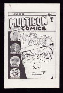 MultiCon Convention Program 1972 - The Spirit cover art (8.5)