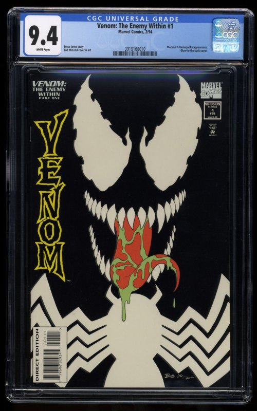 Venom: The Enemy Within #1 CGC NM 9.4 White Pages