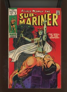 (1969) The Sub-Mariner #9: SILVER AGE! KEY ISSUE! COMBINED SHIPPING! (4.5)