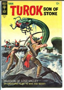 Turok Son Of Stone #58 1967-Gold Key-sci-fi cover-flying saucer story-FN