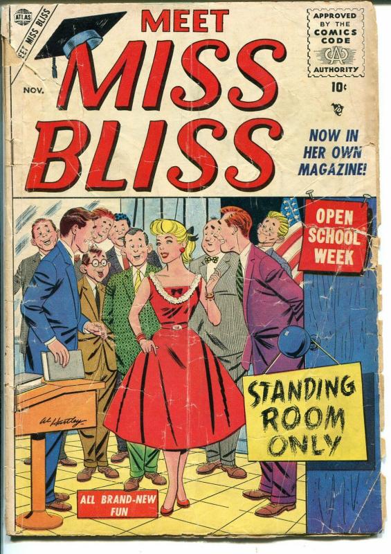 Meet Miss Bliss #4 1955-Marvel-Good Girl art-PR/FR