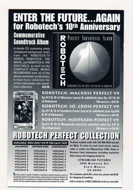 Robotech Excalibur (1995) #1 VF+