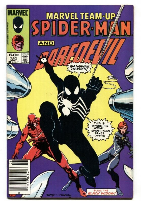 Marvel Team-up #141 First  Black Costume Spider-man NEWSSTAND ed