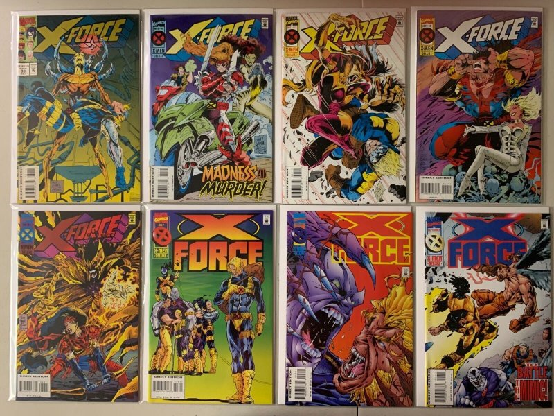 X-Force comics lot #1-50 + 4 annuals 48 diff avg 8.0 (1991-96)