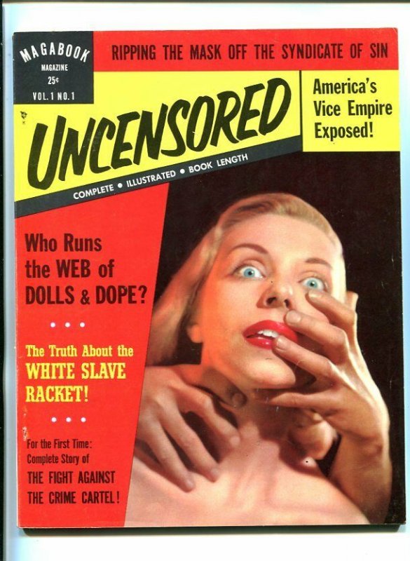 MEGABOOK MAGAZINE #1 6/53-PULP-LURID-SOUTHERN STATES PEDIGREE-vf minus