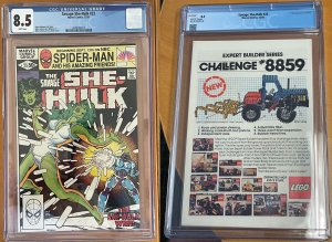 SAVAGE SHE-HULK #23 - CGC 8.5 - MARVEL (1981) - The She-Hulk War!
